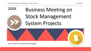 Réunion d'affaires sur les projets de système de gestion des stocks