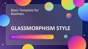 Modello di base: Glassmorphism Style for Business