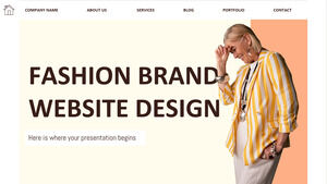 Conception de site Web de marque de mode