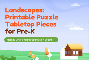 Landscapes: Printable Puzzle Tabletop Pieces for Pre-K