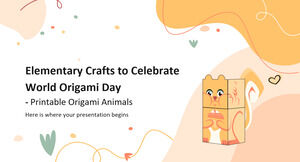 Artigianato elementare per celebrare la Giornata mondiale degli origami - Animali origami stampabili