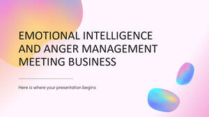 Inteligența emoțională și managementul furiei Reuniuni de afaceri