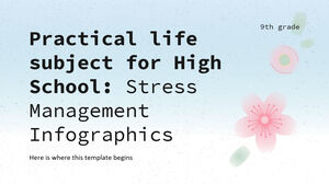 고등학교 실생활 과목 - 9학년: 스트레스 관리 인포그래픽