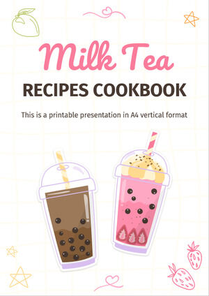Libro de recetas de recetas de té con leche
