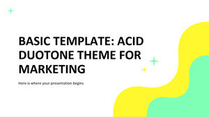 基本テンプレート: マーケティング用の Acid Duotone テーマ
