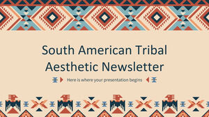Информационный бюллетень по эстетике южноамериканских племен