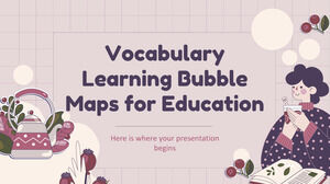 教育のための語彙学習バブルマップ