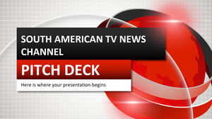 Pitch Deck des südamerikanischen TV-Nachrichtenkanals