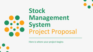 Stock Management System Project Proposal