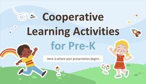 Atividades de Aprendizagem Cooperativa para Pre-K