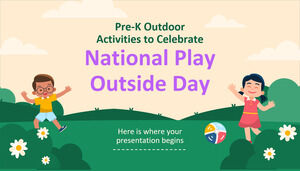 Actividades al aire libre de prekínder para celebrar el Día Nacional de Jugar al Aire Libre