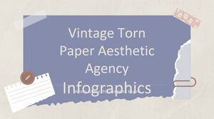 Vintage Torn Paper Aesthetic Agency Infographics