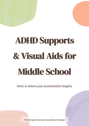 中学校向けの印刷可能な ADHD サポートと視覚教材