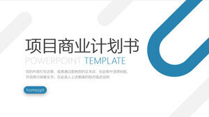 Free Download of Blue Simple Business Plan PPT Template