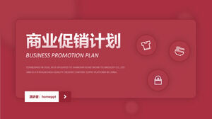 Red Simple Business Promotion Plan PPT Template Free Download