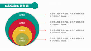 Grafico PPT della relazione di inclusione circolare a quattro strati