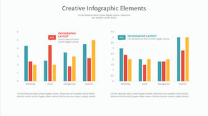 Two comparison bar chart PPT materials