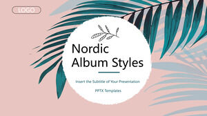 Modèle Powerpoint gratuit pour les styles d'albums nordiques
