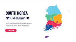 Бесплатный шаблон Powerpoint для Южной Кореи
