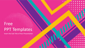 Free Powerpoint Template for Abstract Stripes Lines