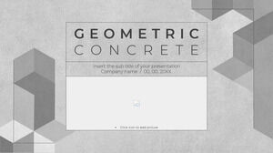 Darmowy szablon Powerpoint dla geometrycznego betonu