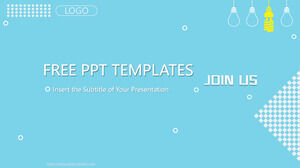 Free Powerpoint Template for Blue Talent Recruitment