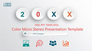 Free Powerpoint Template for Color Micro Stereo
