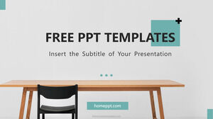 Templat Powerpoint Gratis untuk Profil Perusahaan Desainer Interior