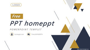 Free Powerpoint Template for Triangle Decoration
