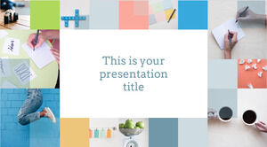 Free Powerpoint Template for Cool Squares