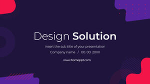 Free Powerpoint Template for Design Solution