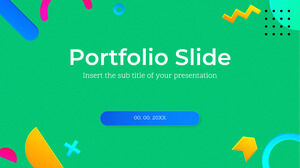 Darmowy szablon Powerpoint dla slajdów portfolio