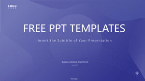 Modello Powerpoint gratuito per Blue Elegant Business