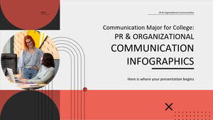 대학 커뮤니케이션 전공: PR 및 조직 커뮤니케이션 인포그래픽