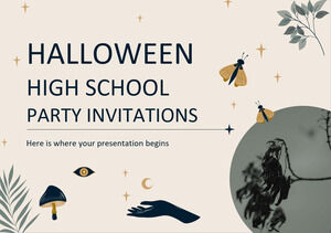 دعوات حفلة هالوين في المدرسة الثانوية