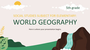 小學社會研究科目 - 5 年級：世界地理