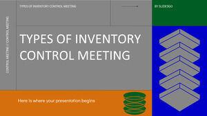 Tipos de reunión de control de inventario