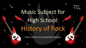 Musikfach für das Gymnasium: Geschichte des Rock