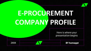 ข้อมูลบริษัท E-Procurement