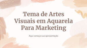 Artes Plásticas Acuarela Tema para Marketing