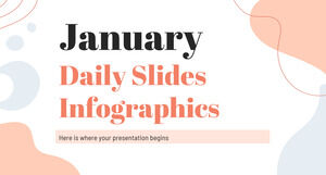 Infográficos de slides diários de janeiro