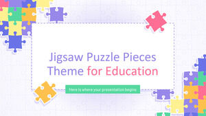 Tema Potongan Puzzle Jigsaw untuk Pendidikan