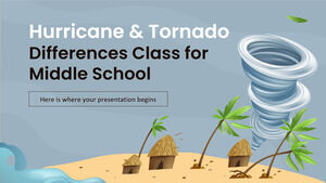 Aula de diferenças entre furacões e tornados para o ensino médio