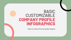 Infografice de bază personalizabile ale profilului companiei