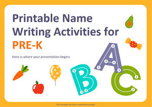 Czynności z pisaniem imion do druku dla dzieci w wieku przedszkolnym