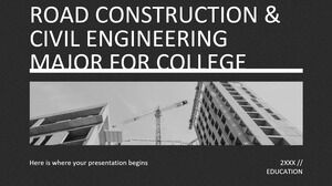 วิชาเอกการก่อสร้างถนนและวิศวกรรมโยธาสำหรับวิทยาลัย