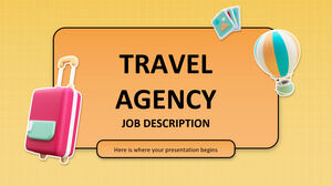 Descrições de trabalho da agência de viagens