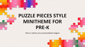 มินิธีมสไตล์ Puzzle Pieces สำหรับ Pre-K