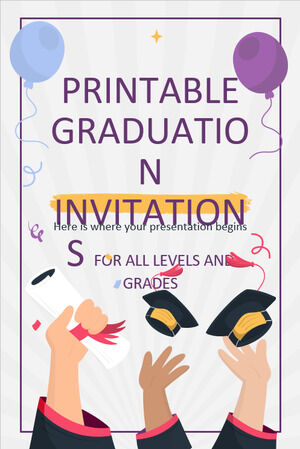 所有级别和年级的可打印毕业邀请