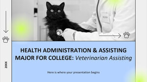 Администрация здравоохранения и помощник по специальности для колледжа: помощь ветеринару